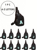 1pc Boys And Girls Nylon Zipper Close Stylish Letter Chest Bag, All-In-One Casual Bag Suitable For Everyday Use