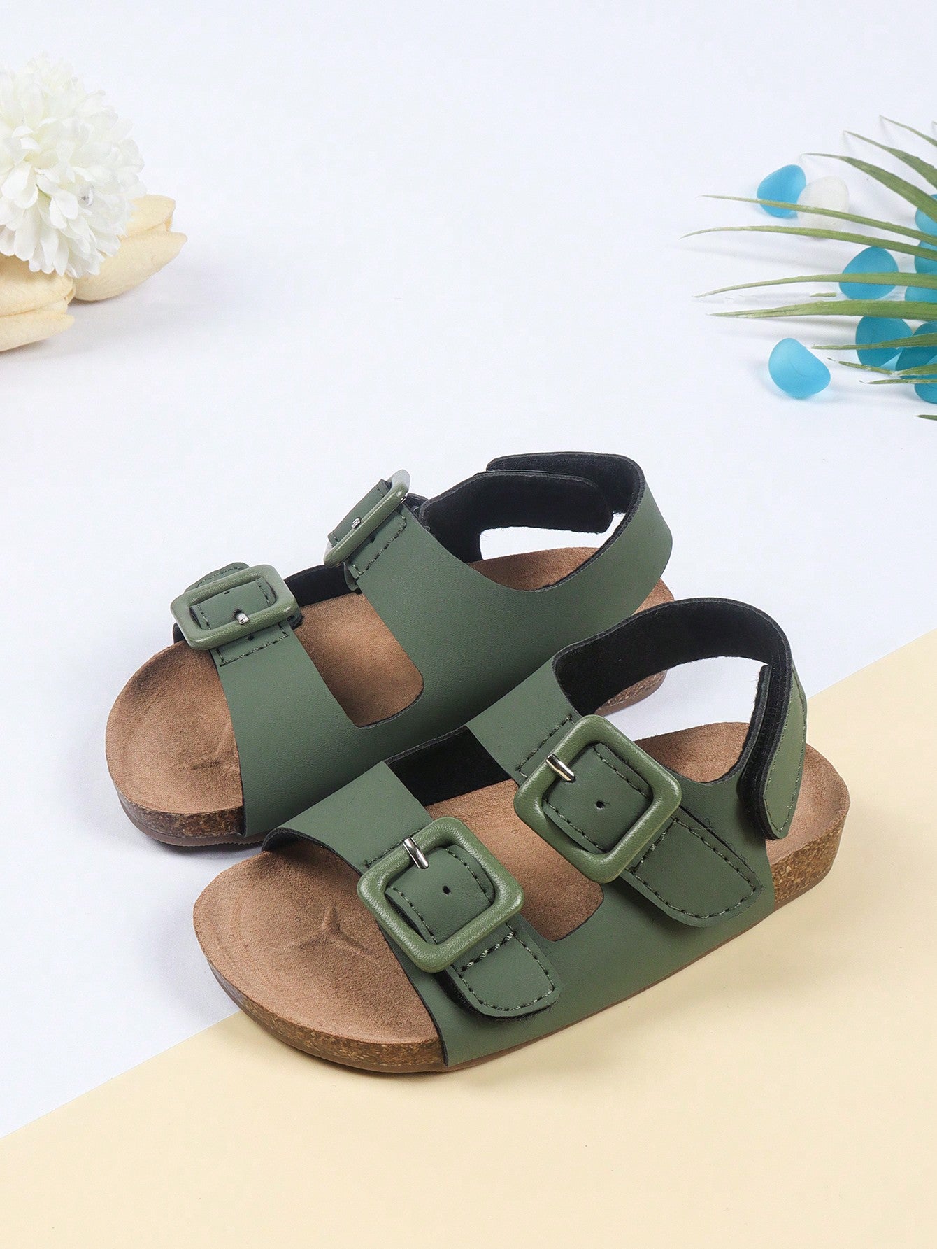 2024 Summer Unisex PU Leather Roman Sandals With Back Strap Design, Soft & Breathable, Non-Slip Lightweight Sole For Protecting Feet