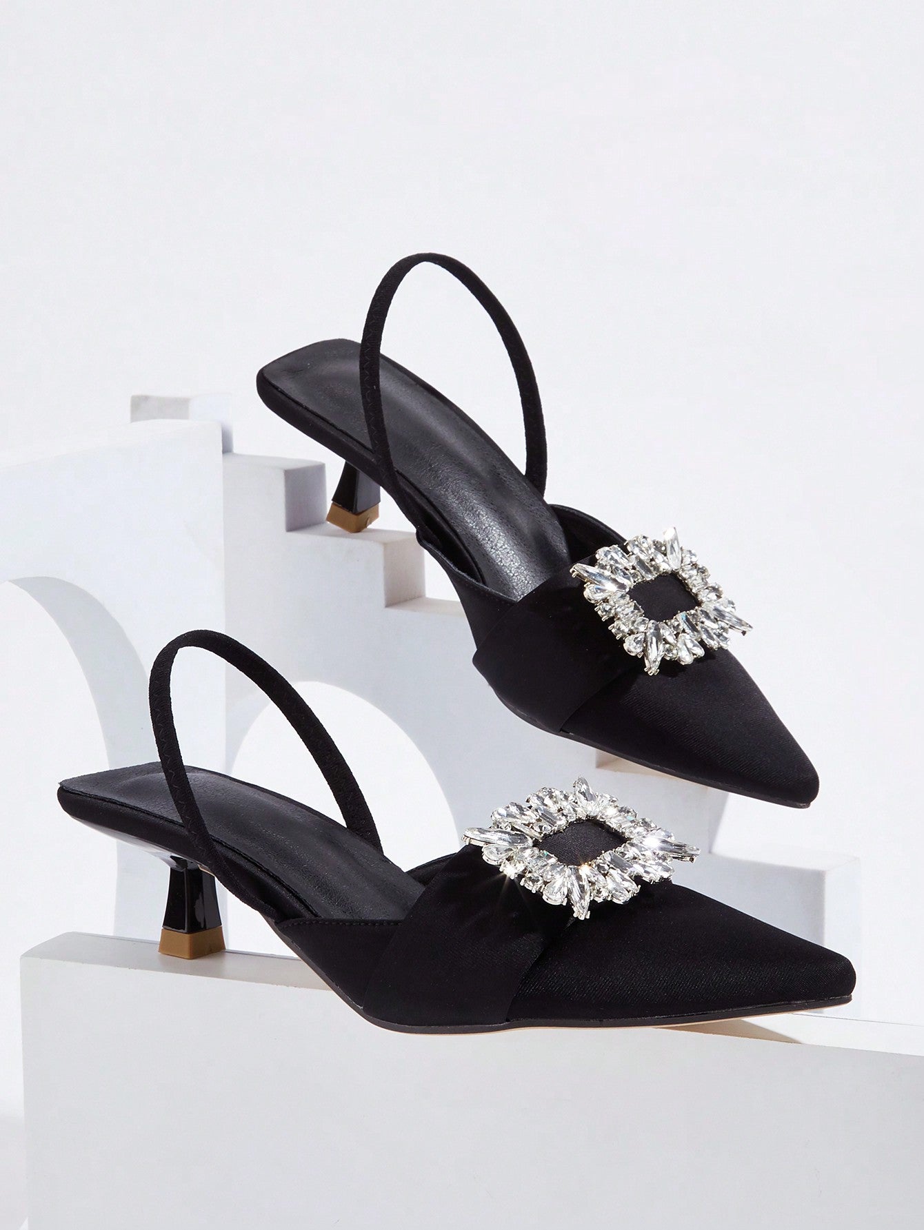 New Fashionable Elegant Style Women's Pumps With Small Top Handle Strap, Autumn & Winter