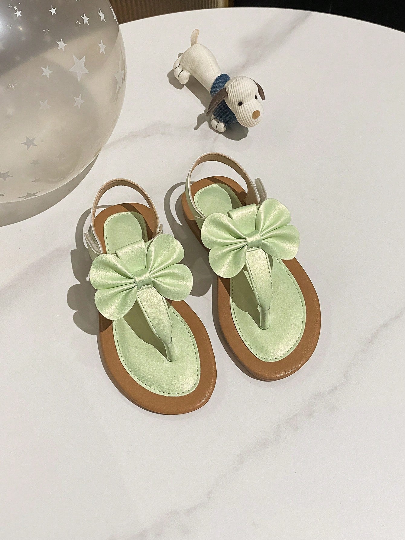 New Summer Style Cute Bowknot Girls' Princess Flat Sandals For Daily And Beach Wear