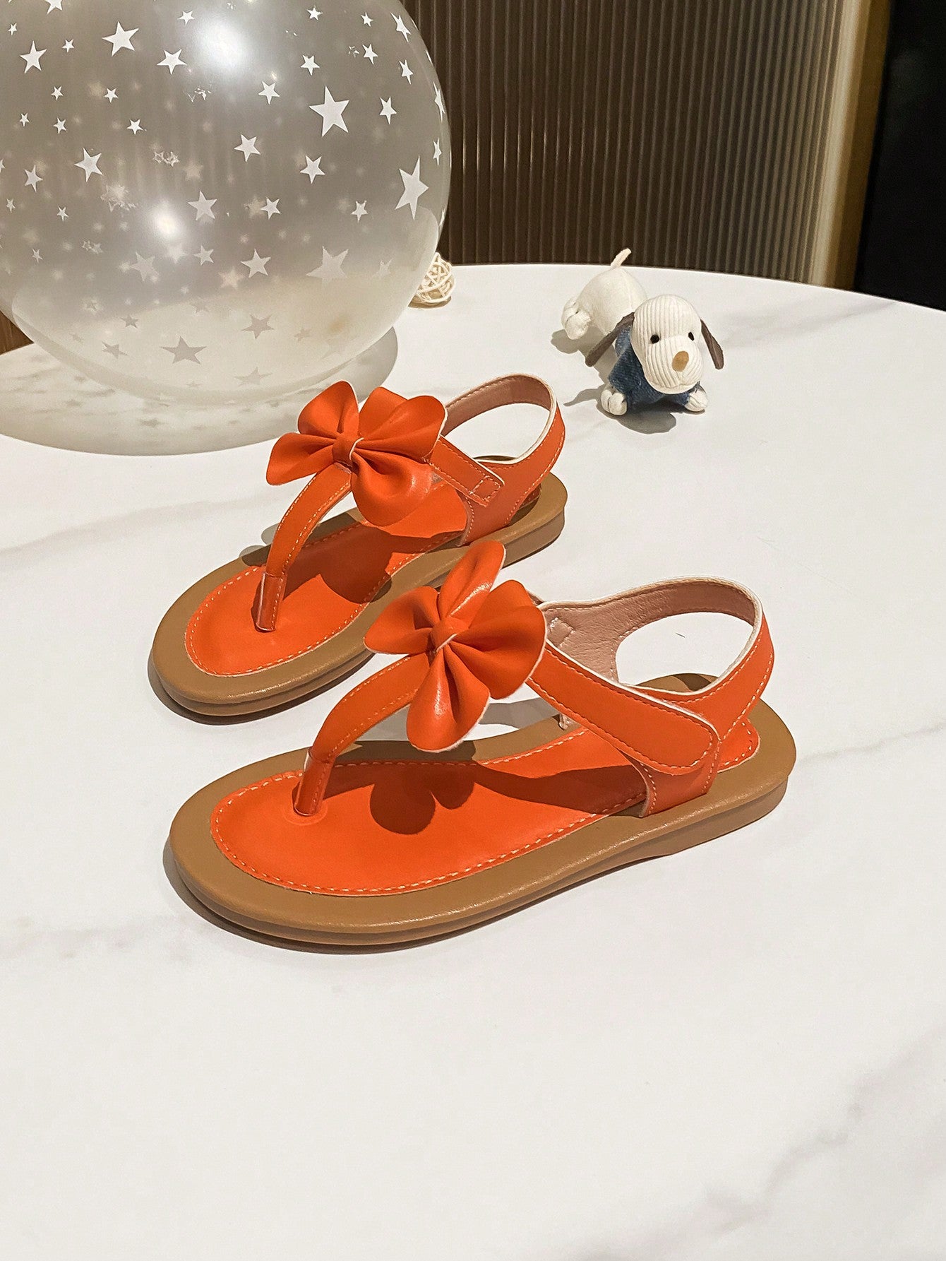 New Summer Style Cute Bowknot Girls' Princess Flat Sandals For Daily And Beach Wear