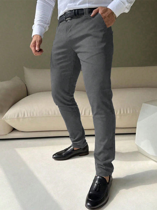 Men's Simple Casual Daily Wear Dress Pants