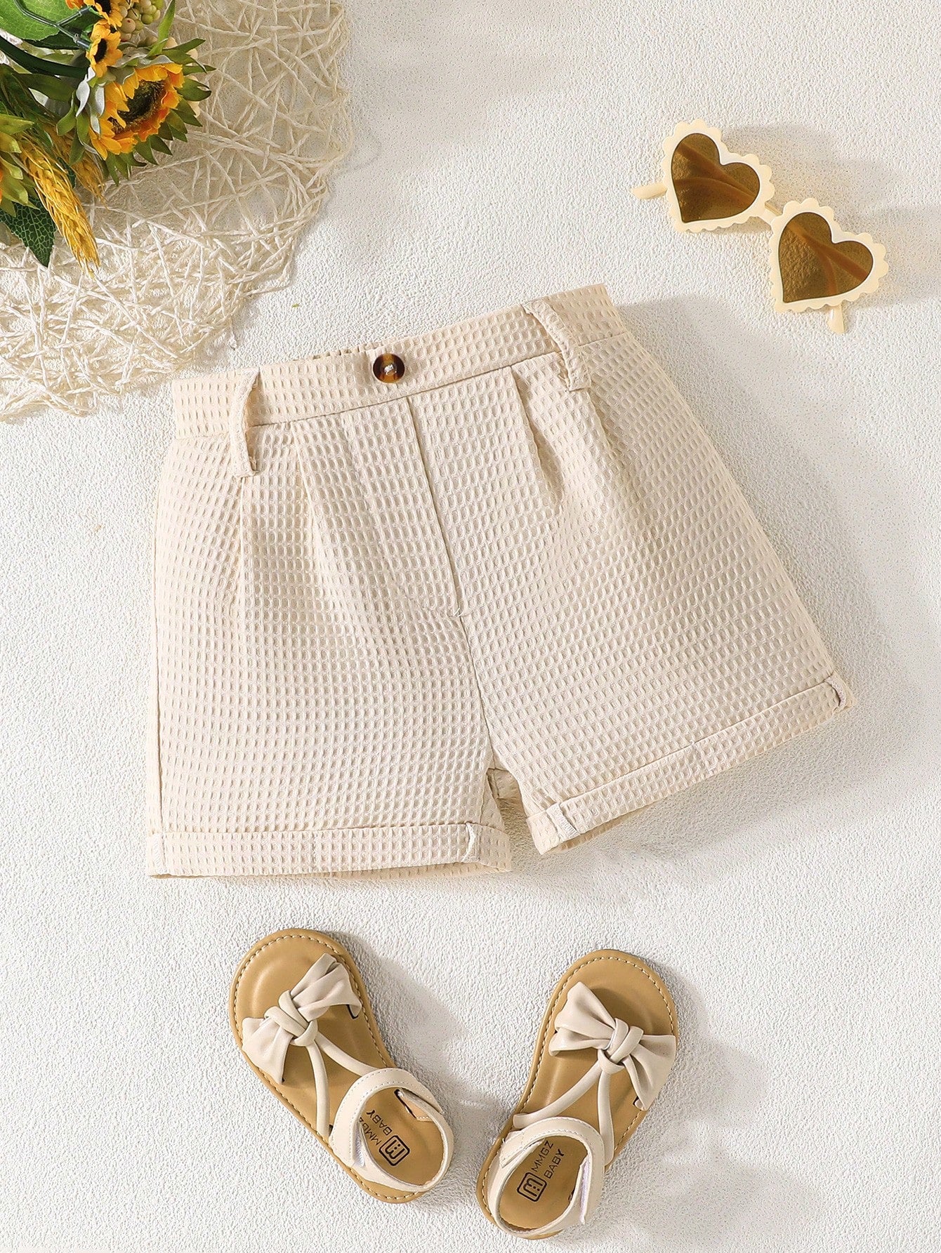 Young Girl Casual & Versatile & Commuting Button Closure Shorts For Summer