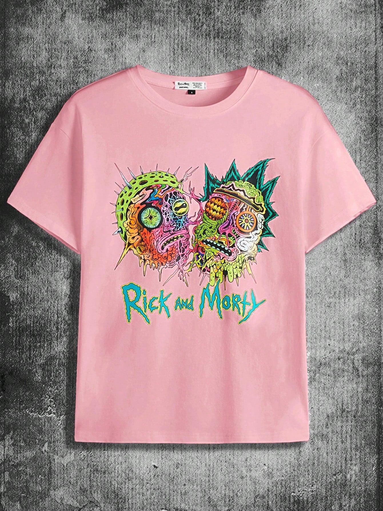 Rick and Morty X Cartoon And Letter Graphic Tee