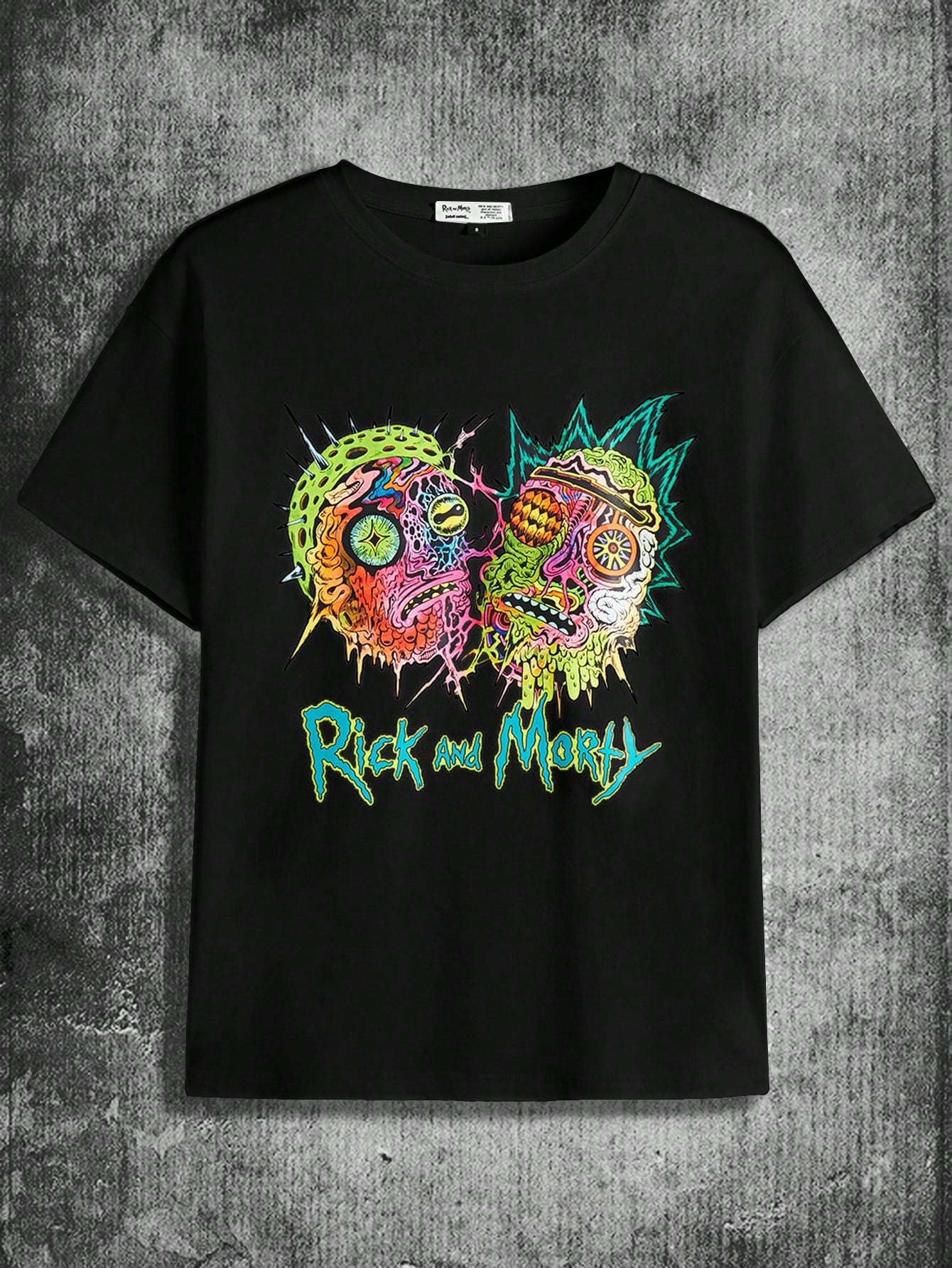 Rick and Morty X Cartoon And Letter Graphic Tee