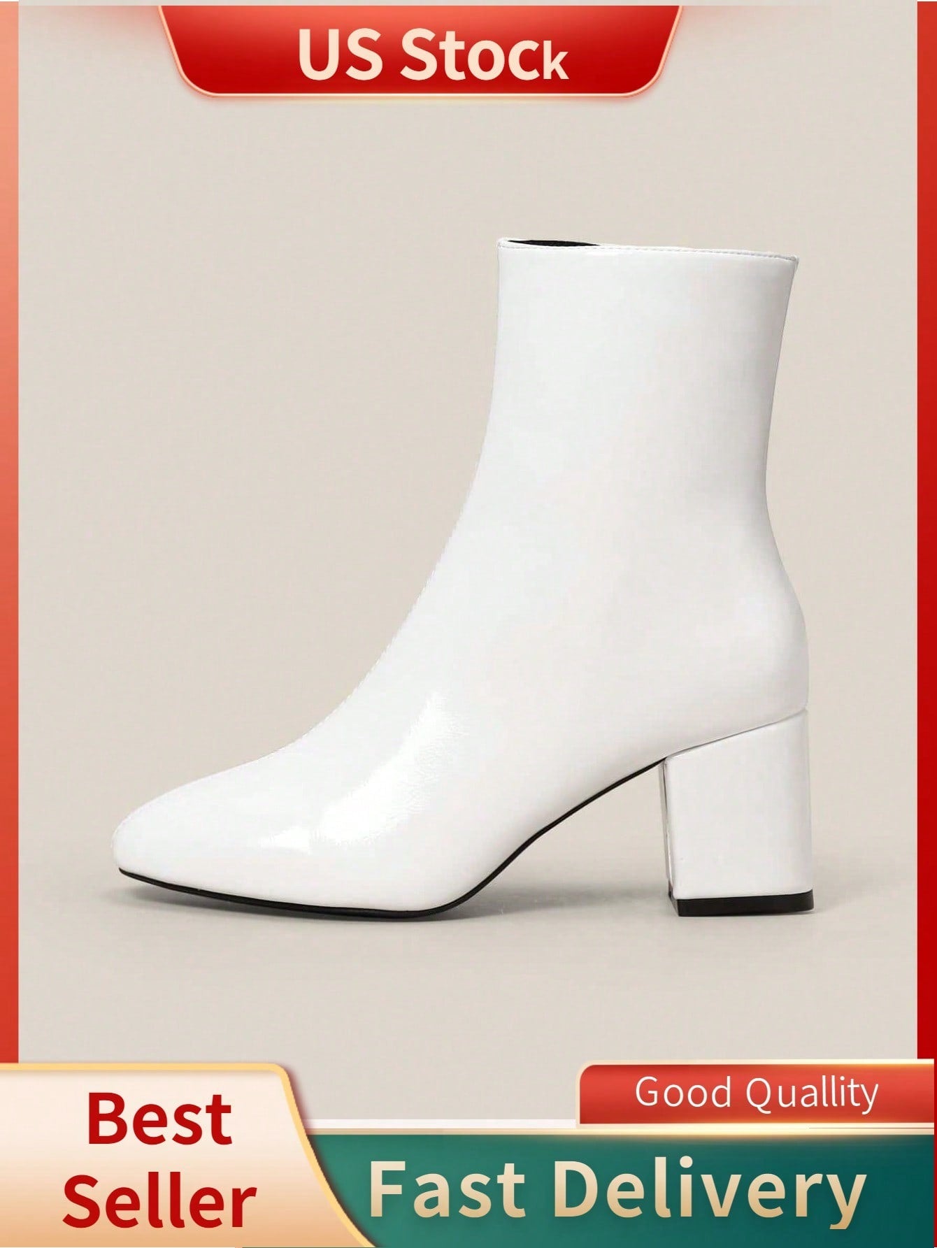 Women's Fashionable Outdoor Winter Boots In White