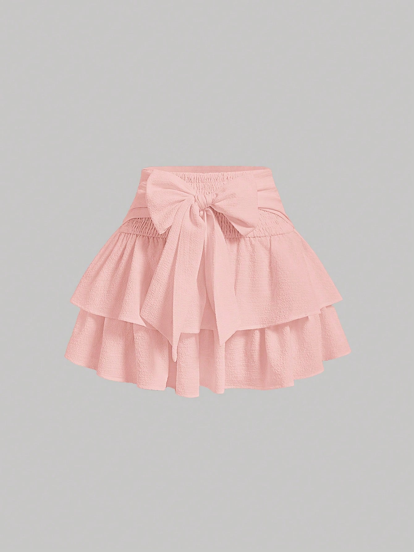 Multi-Layer Cake Skirt With Bowknot Tie Straps, Summer Concert Women Outfit