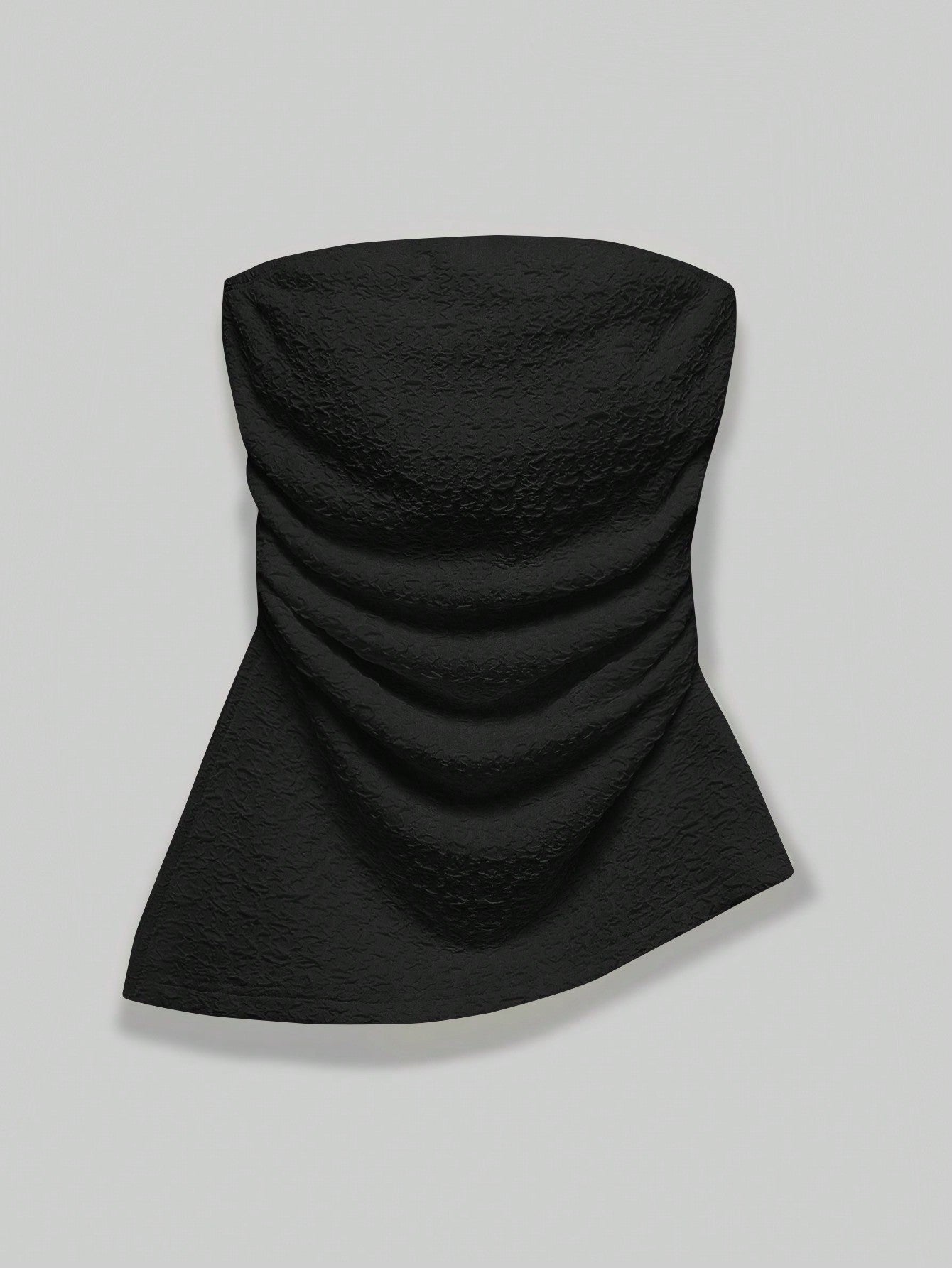 Solid Ruched Side Tube Top