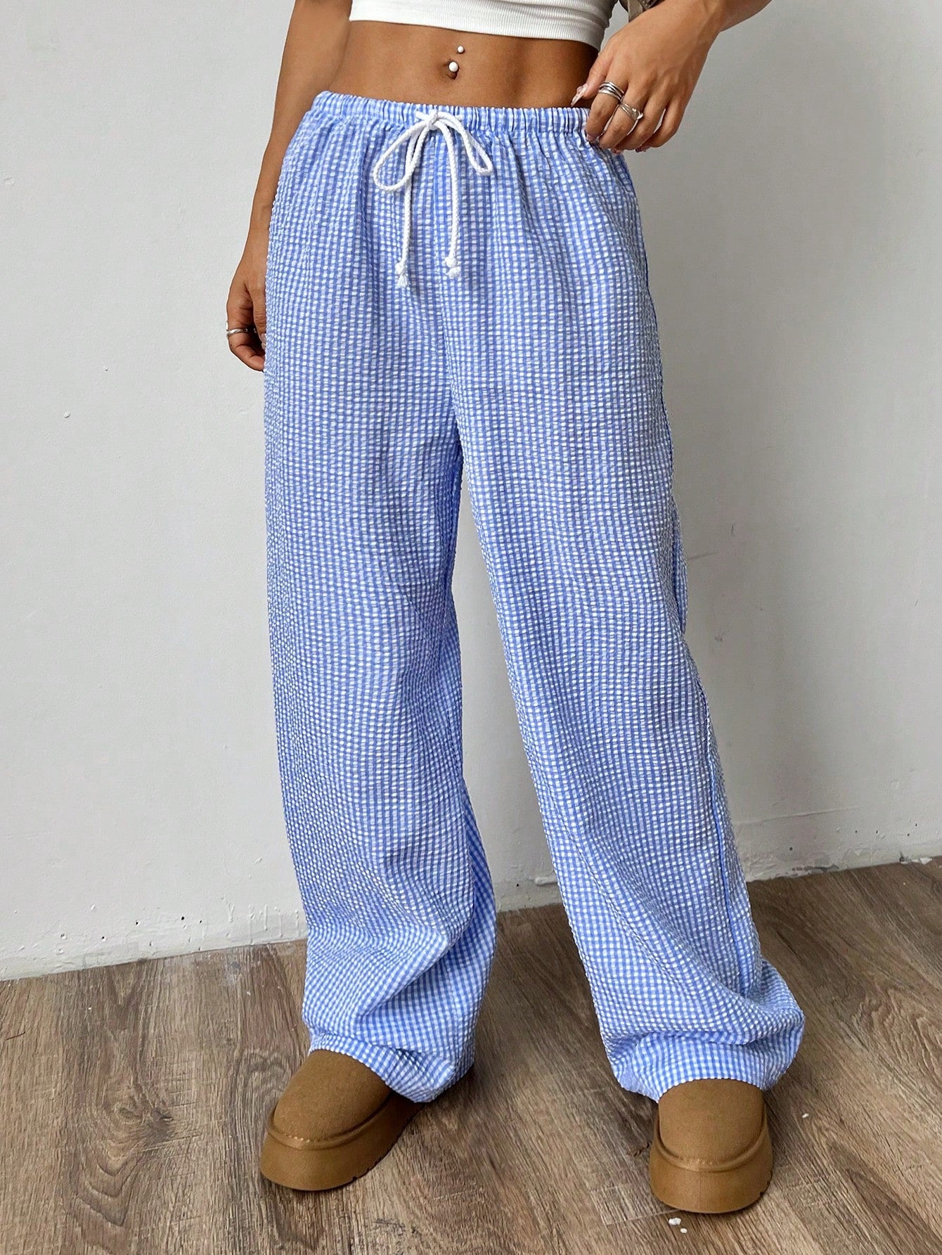 Women's Linen Low Rise Pants