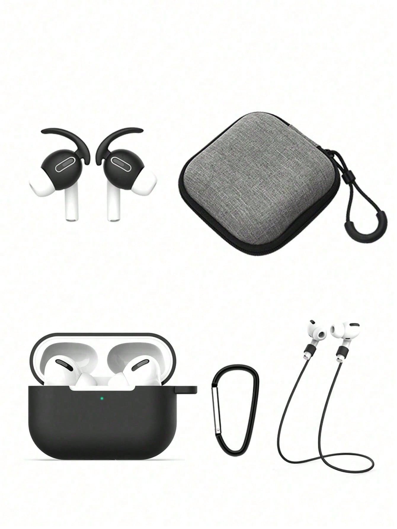 4pcs Silicone Earphone Anti-lost Rope Set