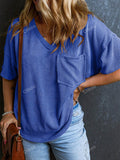 Women's Twisted Threaded Short-Sleeved T-Shirt