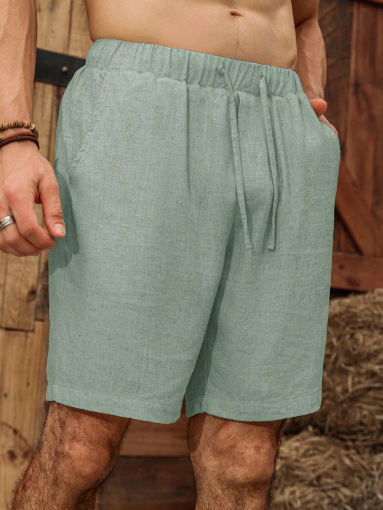 Men's Stylish Loose Solid Color Casual Shorts