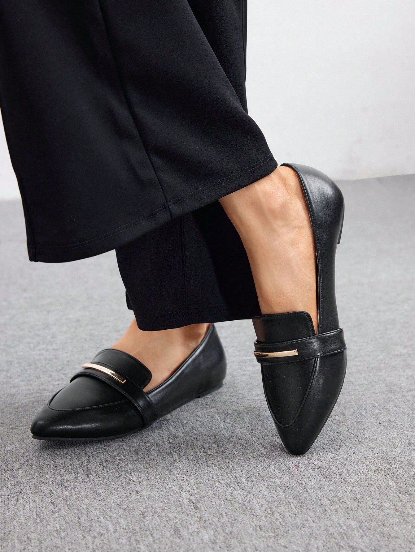 Women Flat Loafers Shoes Elegant Business Casual Business Chic Halloween