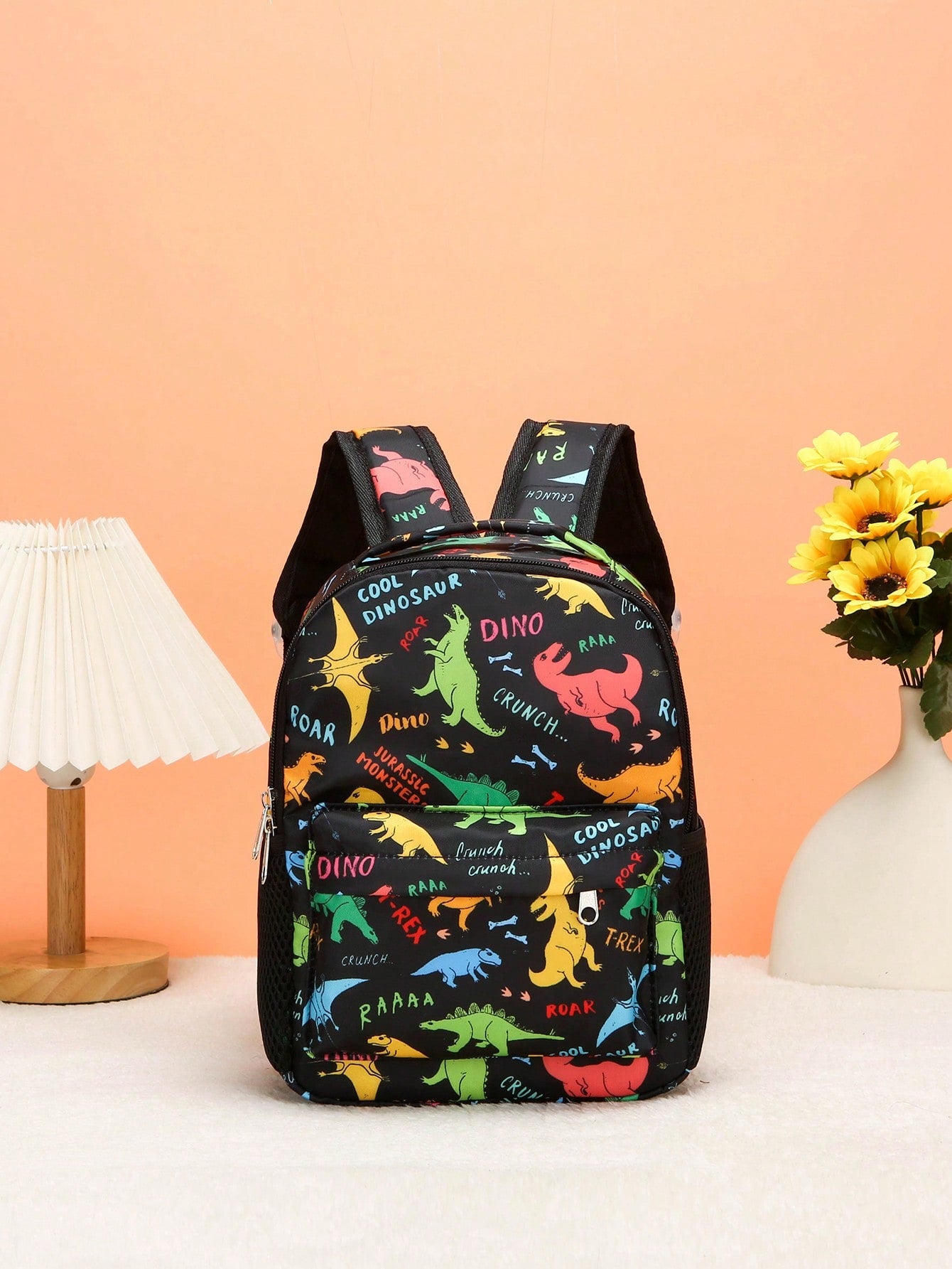 1pc Cartoon Butterfly Unicorn Printed Backpack For Girls, Random Pattern Position