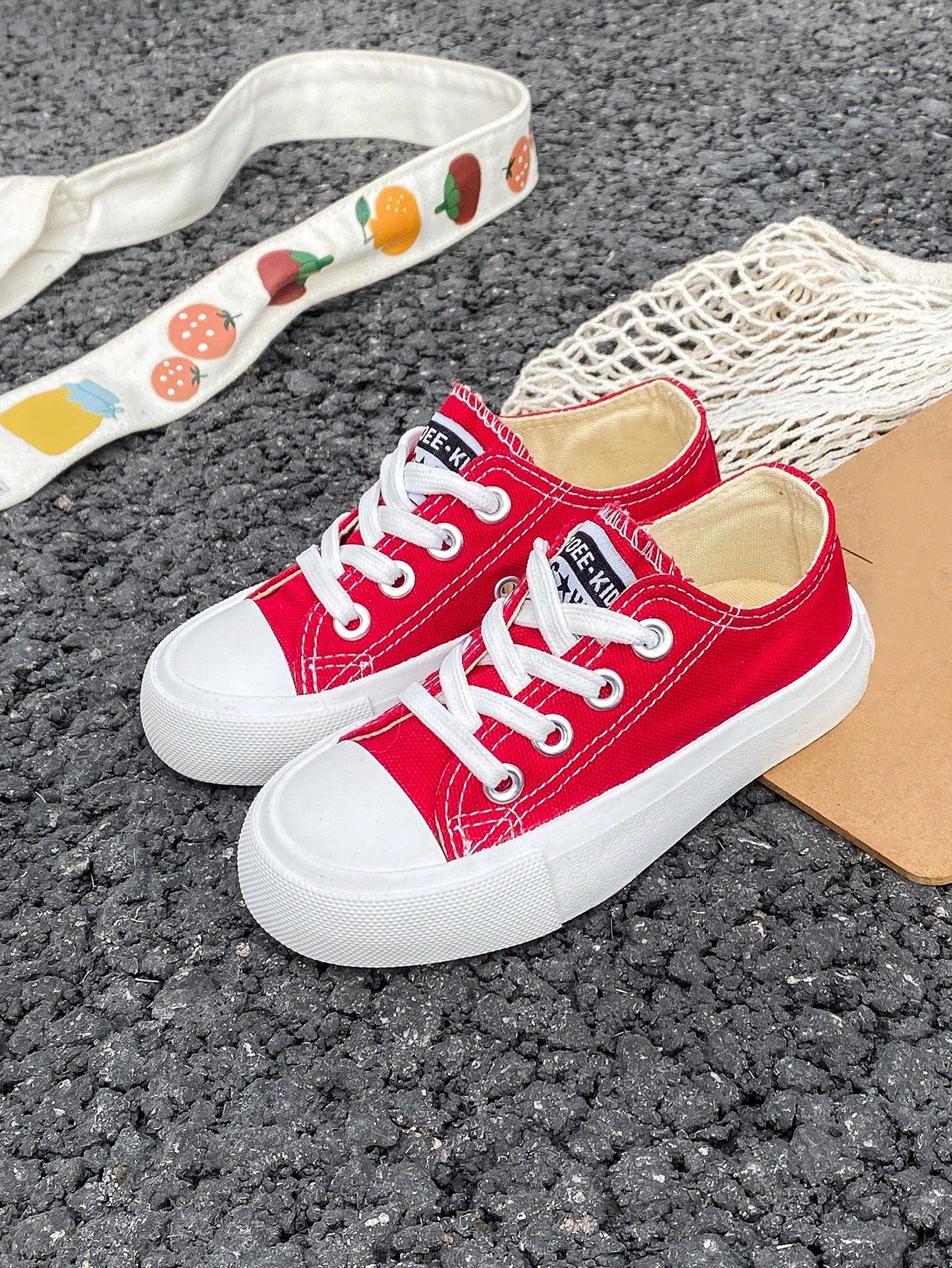 Mid-Cut Canvas Children's Sneakers, Spring And Autumn Style, Simple And Fashionable For Boys And Girls, Low-Cut Casual Lace-Up Athletic Shoes, Classic Low-Cut Canvas Shoes, Versatile Casual Sports Skateboarding Shoes For Kids