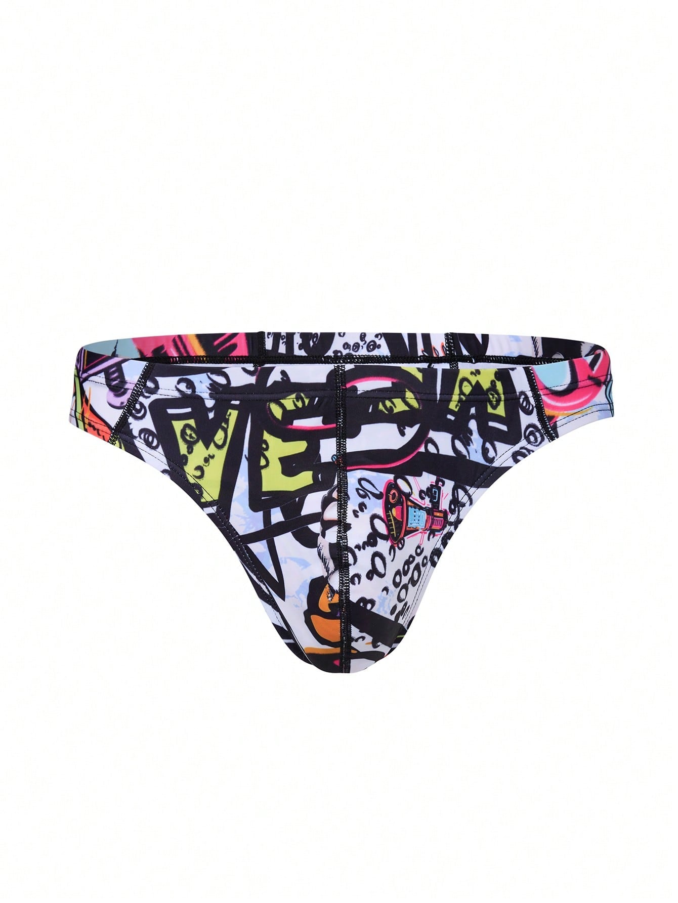 Men's Summer Beach Letter Graphic Swim Shorts