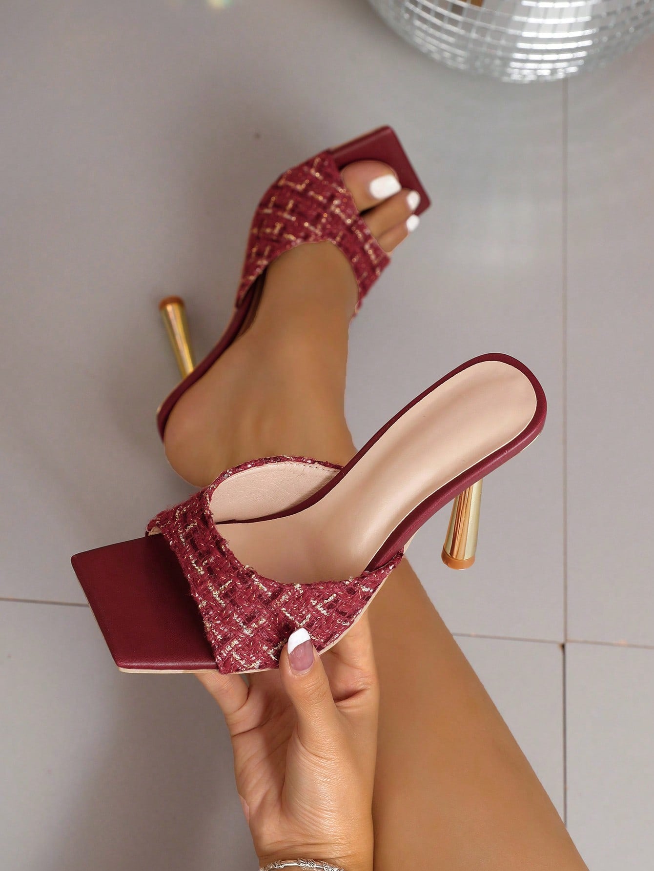 2024 Fashionable And Elegant High Heels Women Sandals With Ankle Strap