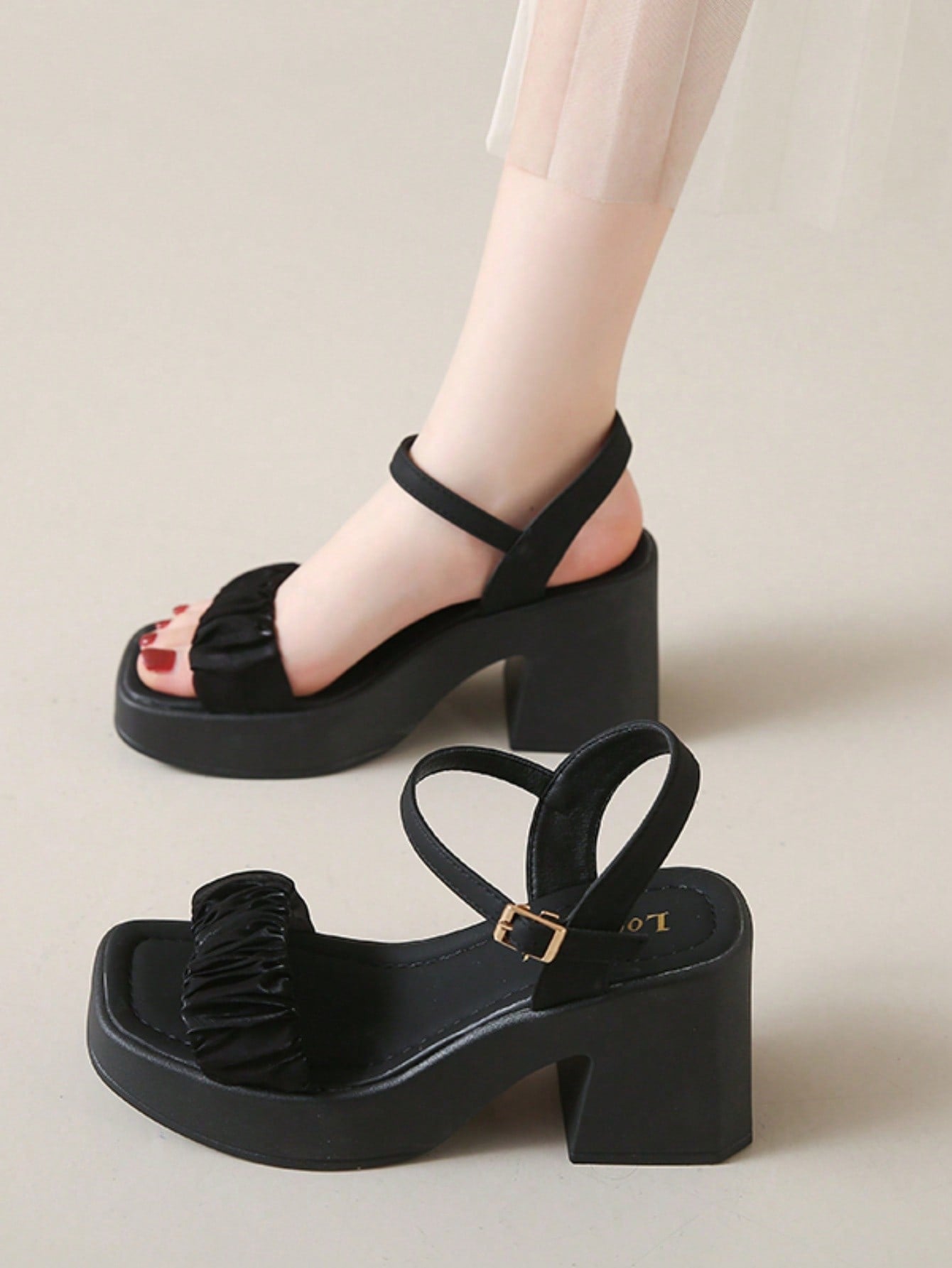 2024 New Arrival Plus Size Women's High-Heeled And Wedge Heel Sandal Collection For Spring, Summer, Autumn And Winter