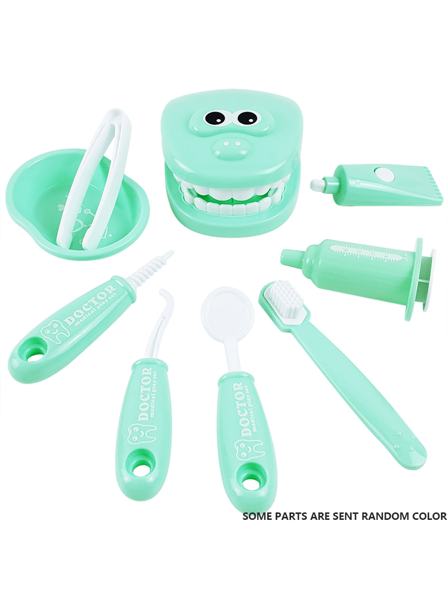 9PCS Kids' Pretend Play Dentist Kit: A Fun And Educational Playset! Indoor Role-Playing Game, Birthday Gift