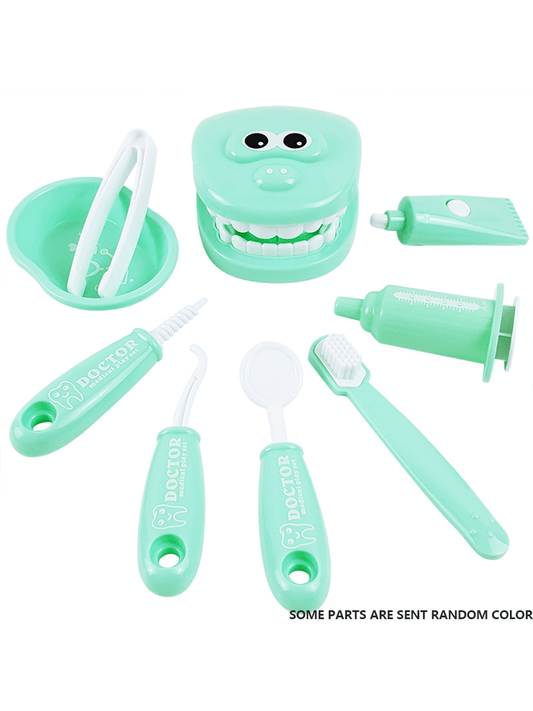 9PCS Kids' Pretend Play Dentist Kit: A Fun And Educational Playset! Indoor Role-Playing Game, Birthday Gift