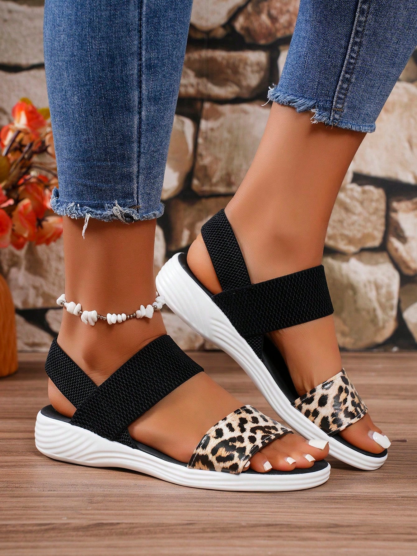 Women Minimalist Sport Sandals, Fabric Sporty Sandals