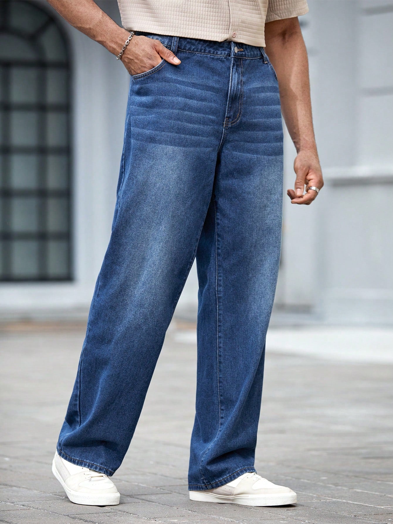 Men's Plus Size Urban Fashion Denim Pants