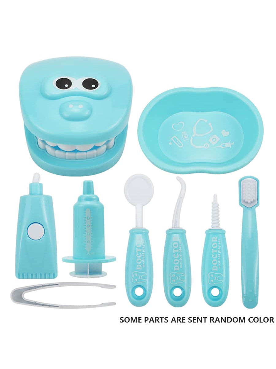 9PCS Kids' Pretend Play Dentist Kit: A Fun And Educational Playset! Indoor Role-Playing Game, Birthday Gift