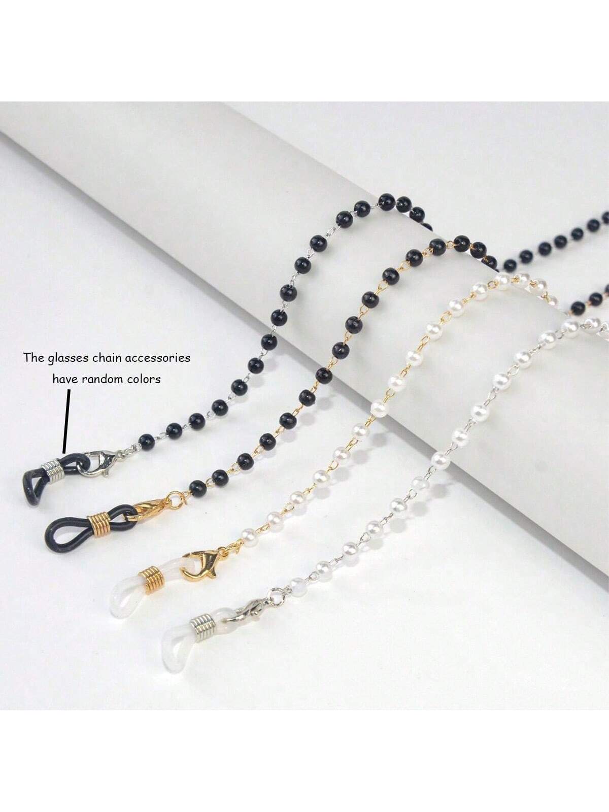 Children's Pearl Glasses Chain Anti-Slip Anti-Loss Eyeglasses Strap, High-End Chain Mask Jewelry