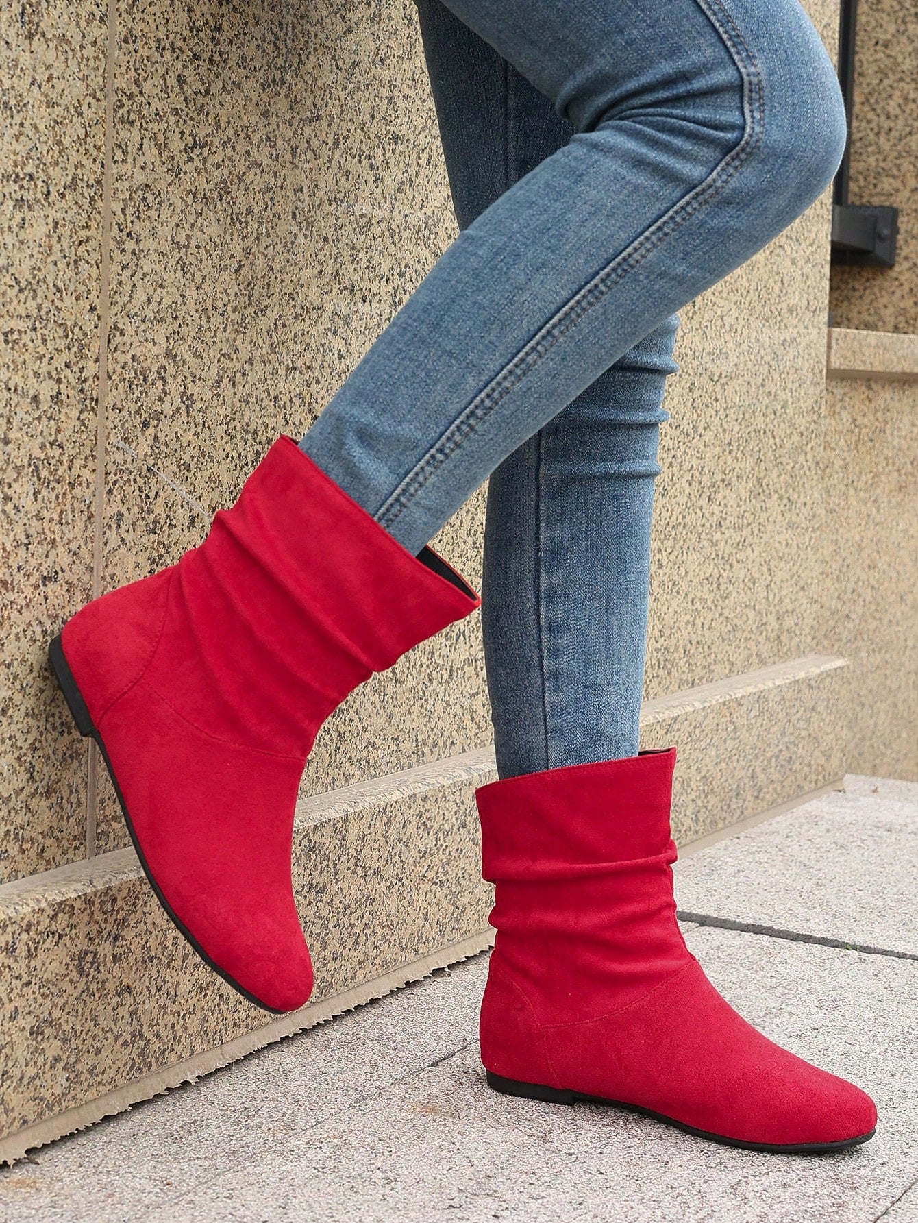 Women's Fashionable Casual Foldable Flat Ankle Boots