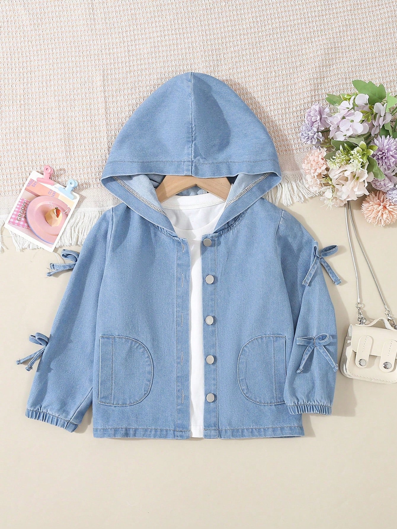 Girls' (Toddler) Simple & Fresh Style Casual Denim Jacket And Coat