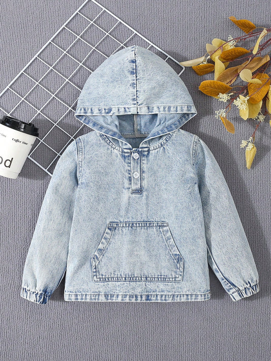 Boys' Loose Fit Casual Denim Jacket