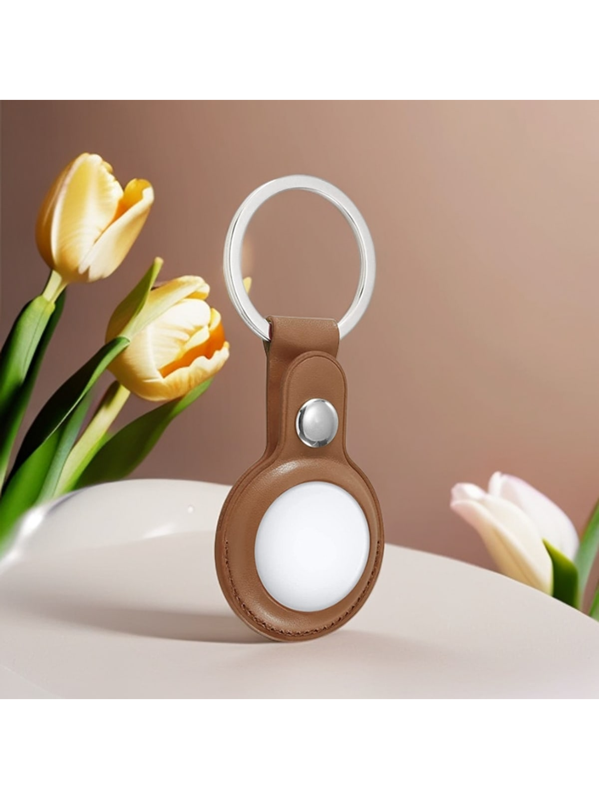 PU Leather Protective Skin Cover For Apple Airtag Tracker