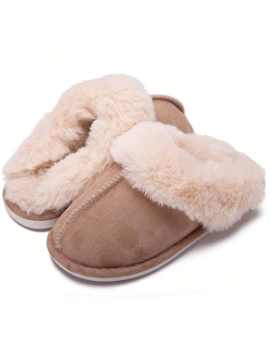 BenBoy Slippers For Womens Fluffy Slippers Warm Soft House Slippers Non-Slip Indoor Outdoor