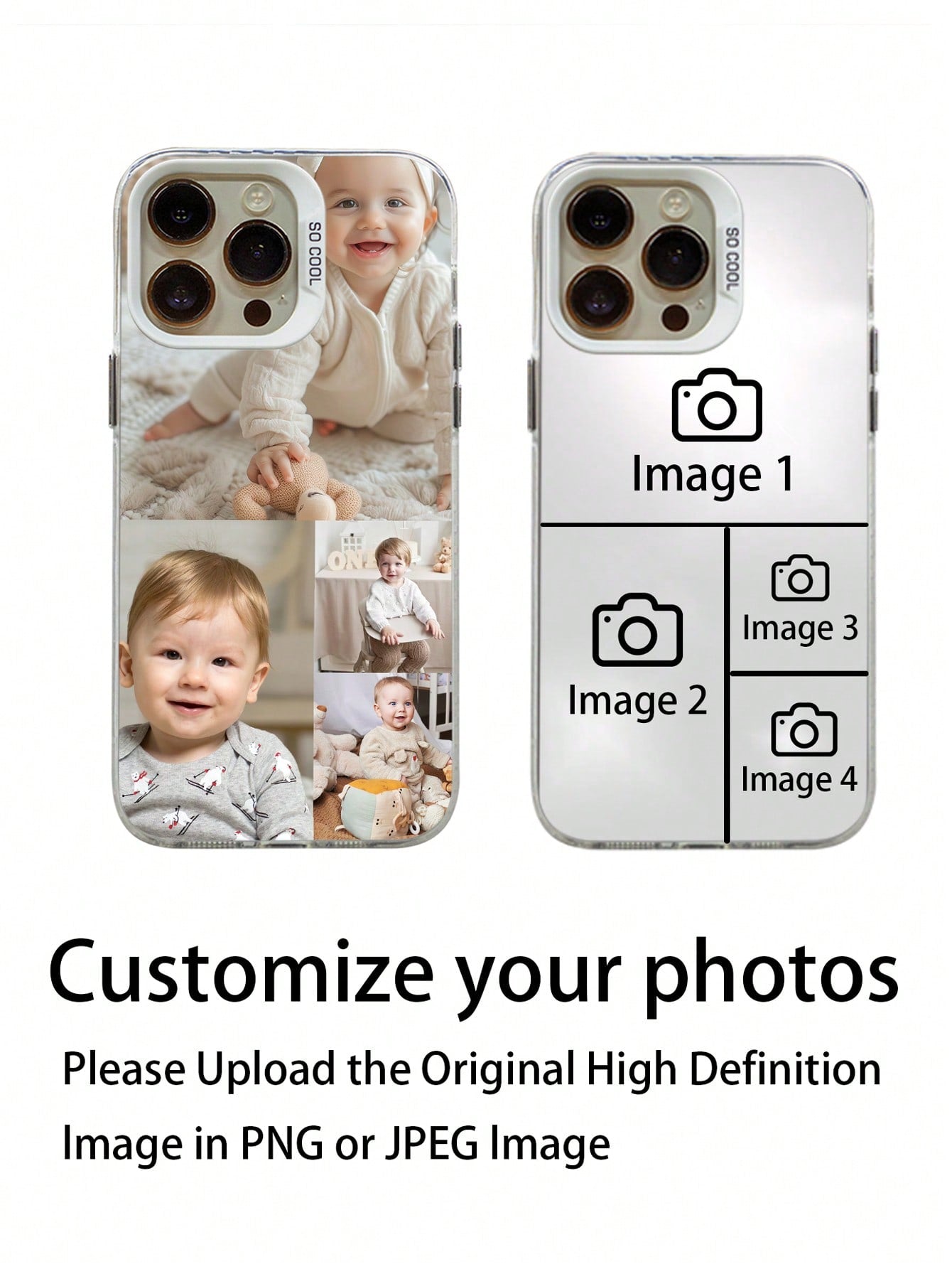 1 Piece Personalized Customized Images Simple Tpu Phone Case Compatible With Iphone 15, Iphone 15 Pro, Iphone 15 Pro Max And Sumsang Galaxy A14,S23 Ultra, A Beautiful Gift For Mom On Mother's Day,Beautiful Memory Gifts For Dad On Father's Day