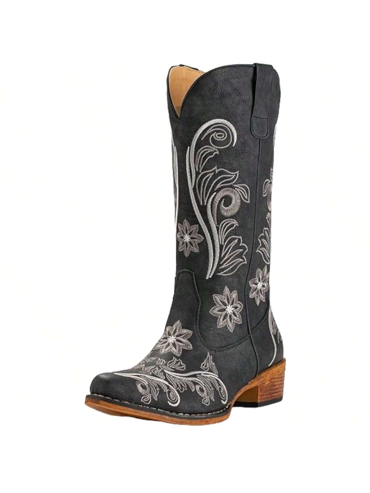 Women's Boots Mid-Calf Western Boots Cowboy Boots