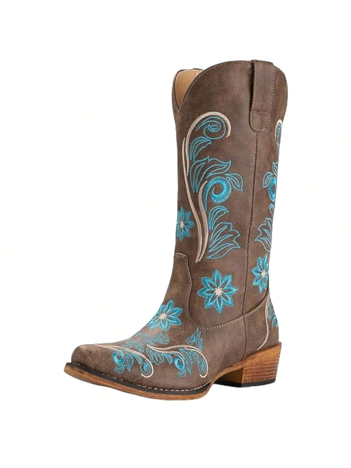 Women's Boots Mid-Calf Western Boots Cowboy Boots