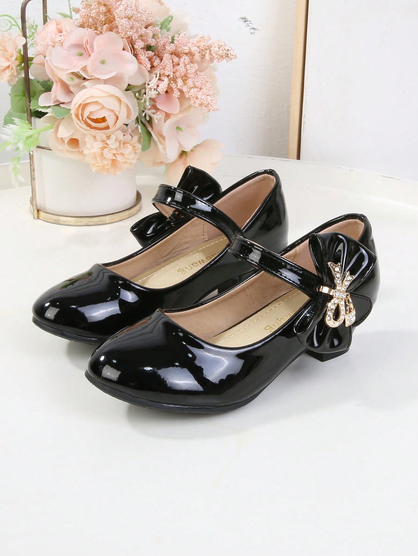 Girls' Fashionable College Style High Heel Shoes For Spring & Autumn Dance Performance