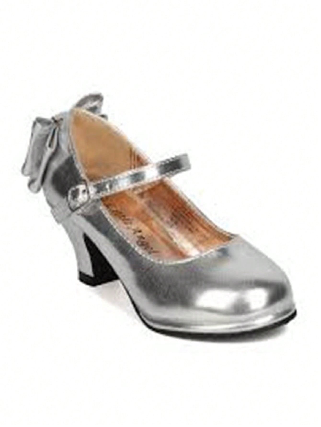 Girls Patent Back Bow Tie Mary Jane Kiddie Heel