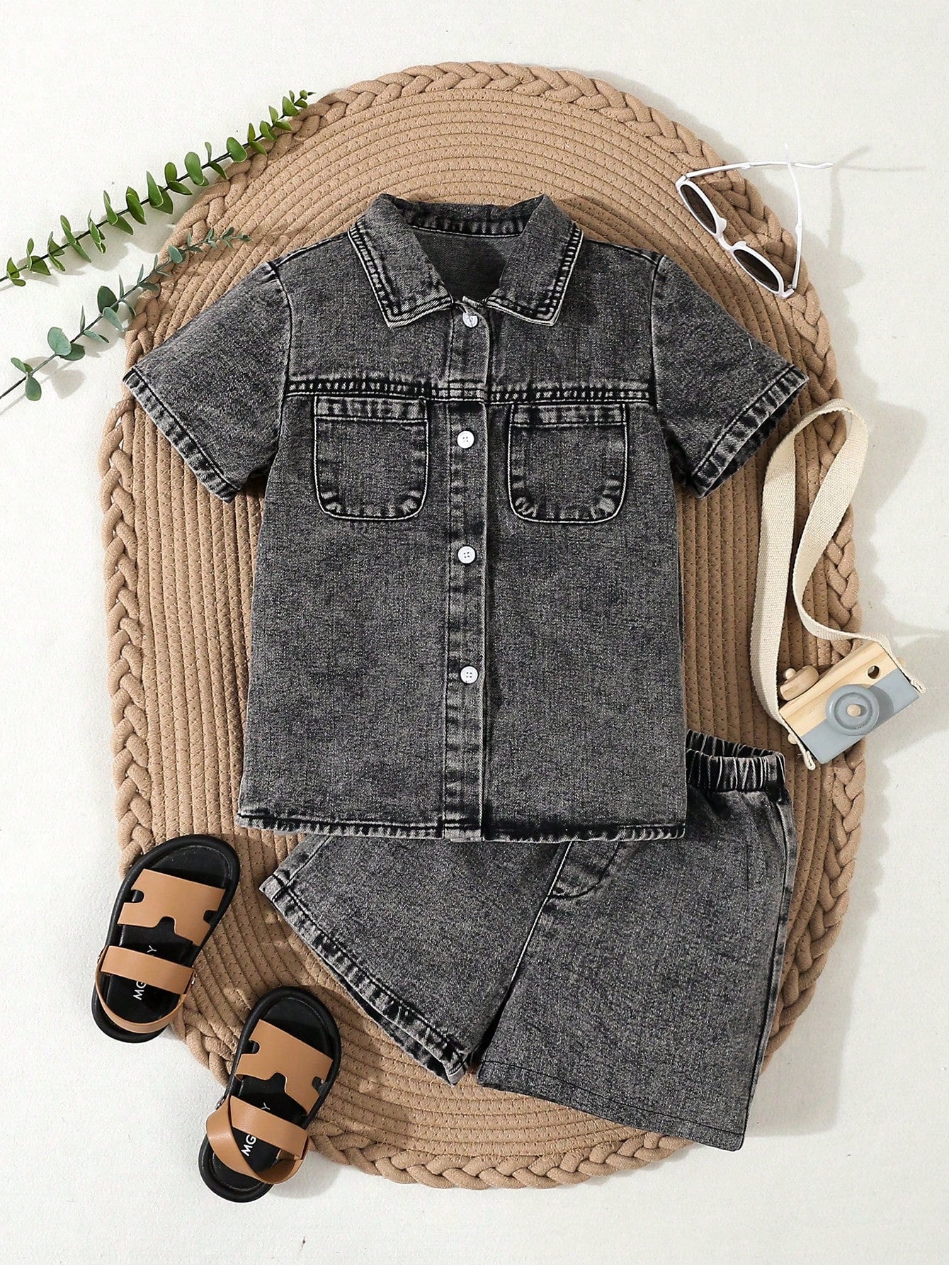 Streecool Kids Boys' (Little) Casual Comfortable Light Washed Blue Denim Outfit