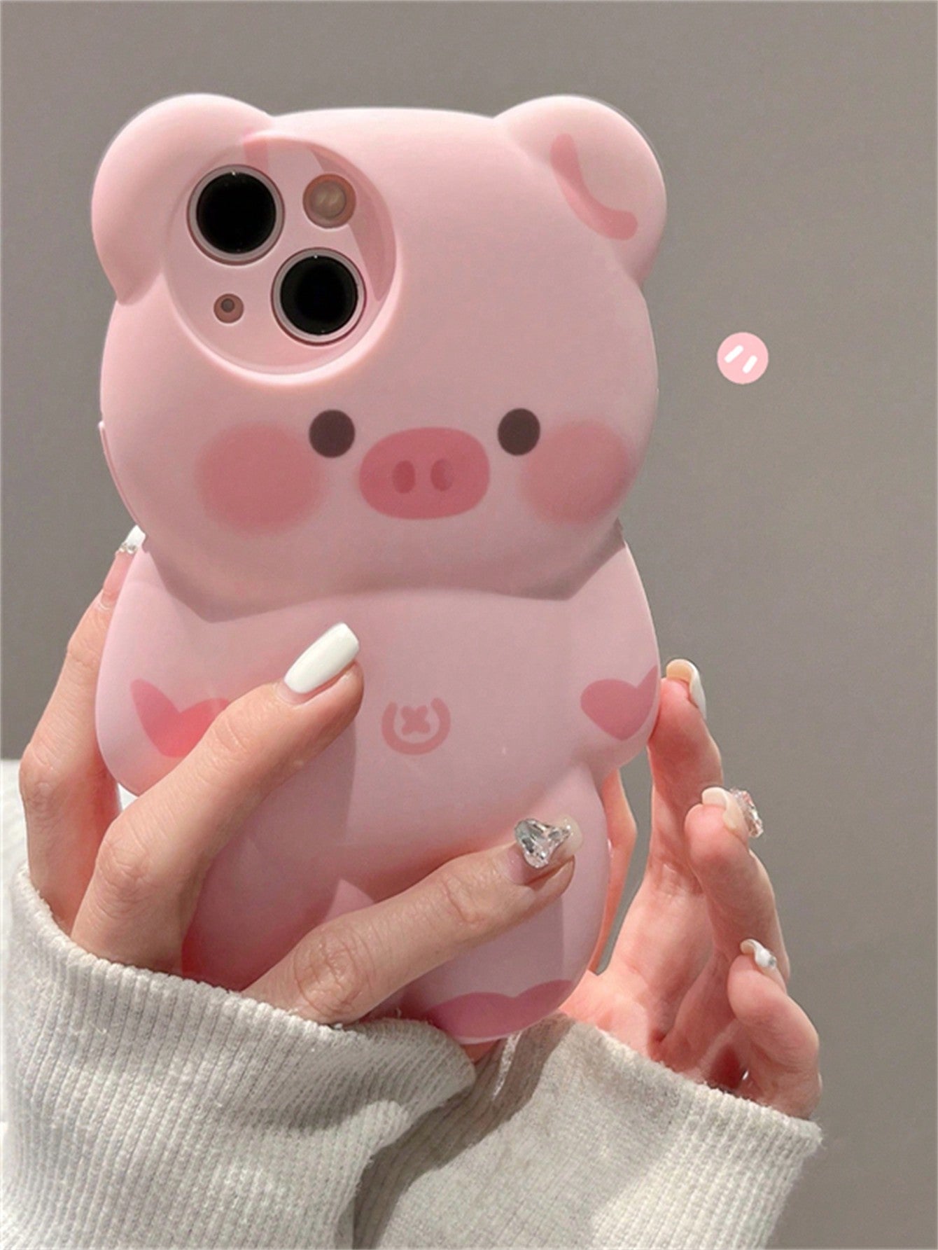 1pc 3D Laser Bear Design Phone Case Compatible With Apple IPhone