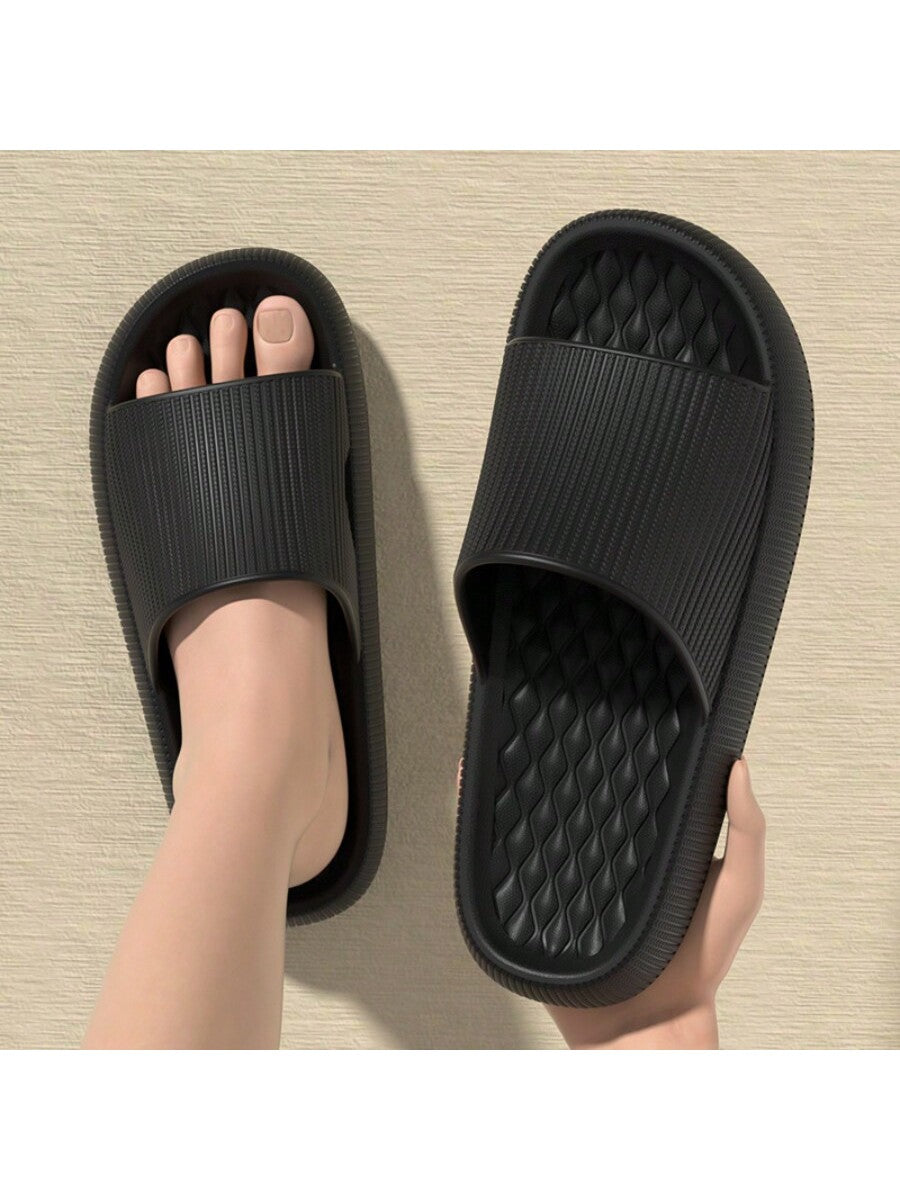 Summer Thick Sole Slippers For Women, Indoor House Slippers, Slip-On Anti-Skid Slipper, 2024 New Style Unisex Beach Slides