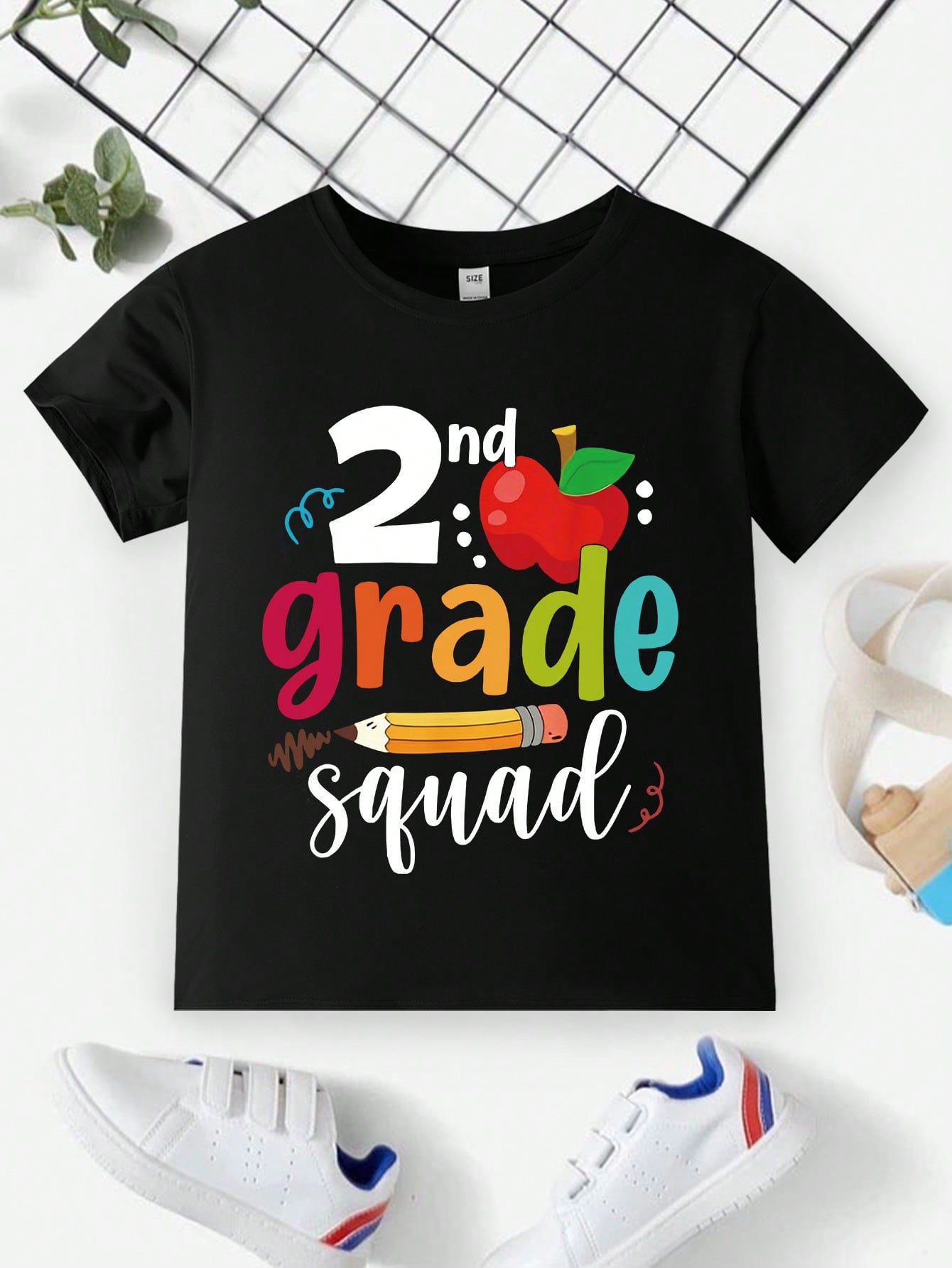 Young Boy Cool And Stylish Street Style Letter Printed T-Shirt Top With Round Neckline And Casual Pullover Design For Summer