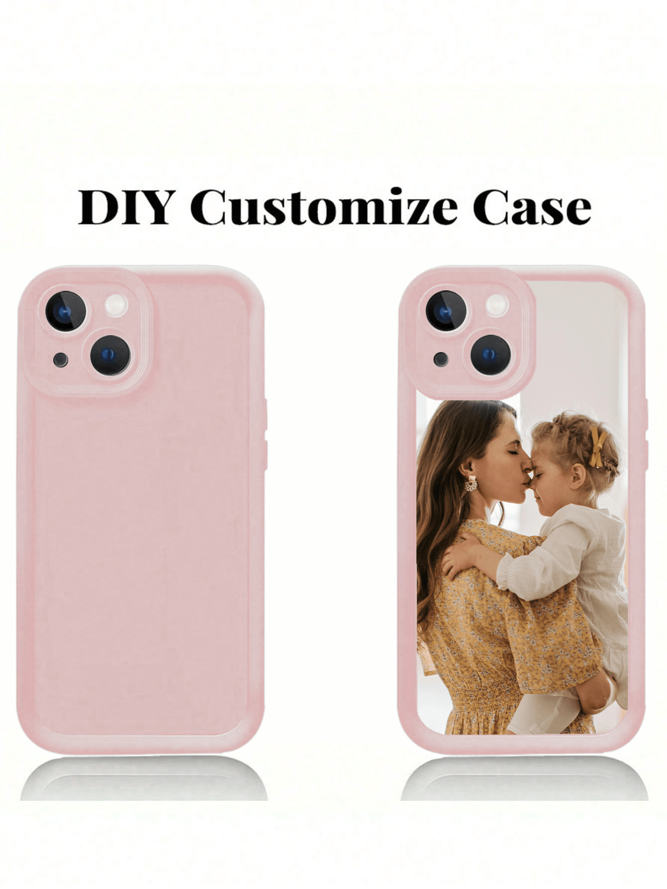 1pc Customized Personalized Pattern Full-Coverage Silicone Lens Protecting Phone Case, Compatible With IPhone 15 14 13 12 11promax