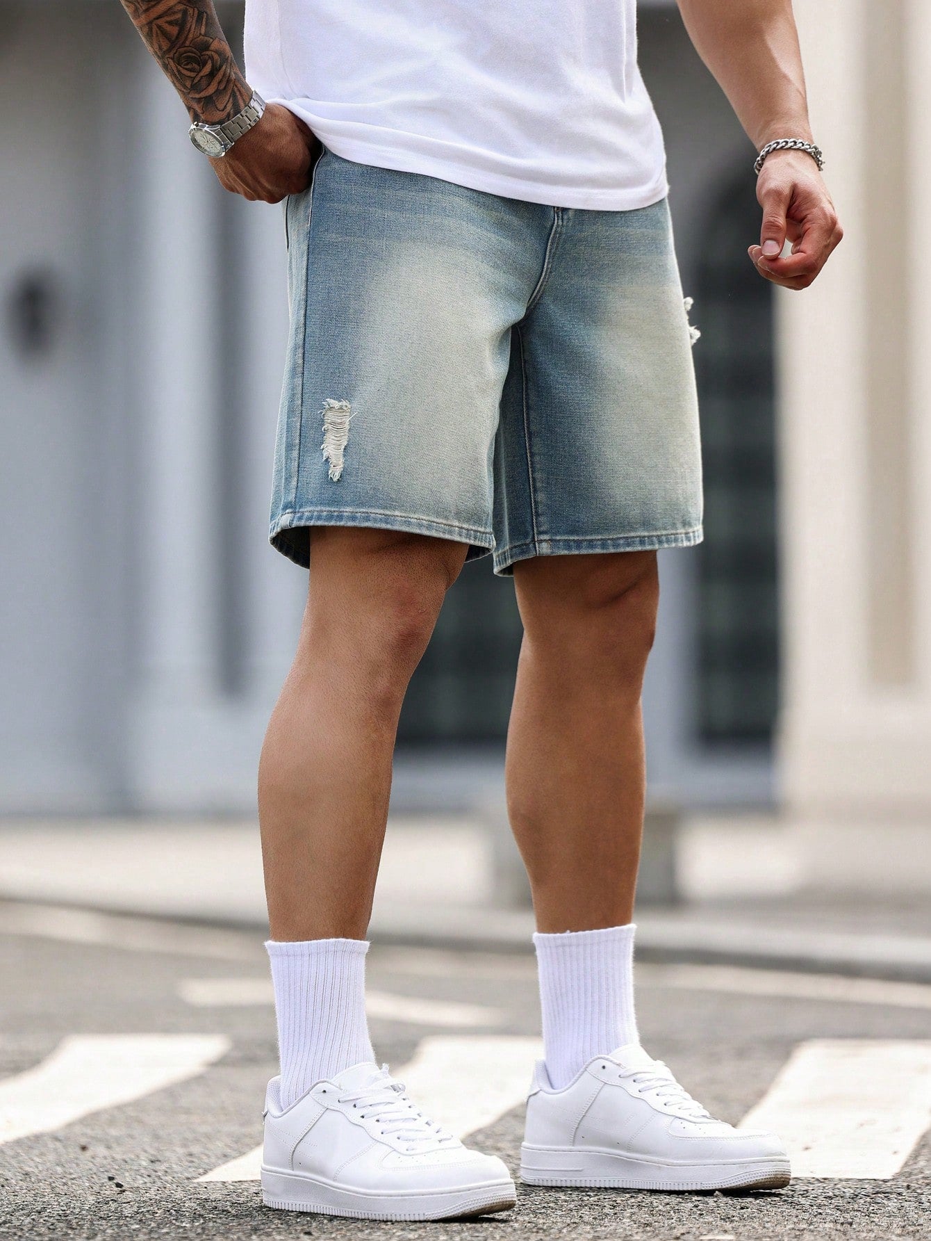 Men's Plus Size Retro Loose Fit Casual Shorts