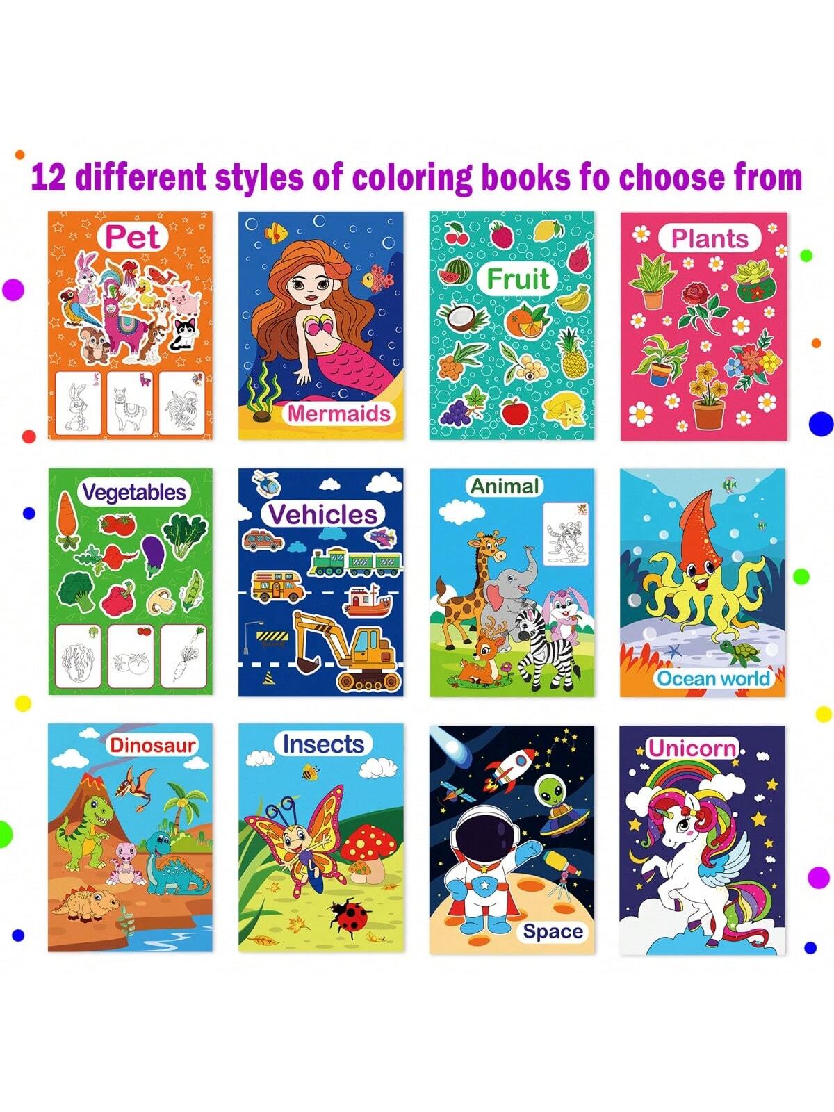 New Children's Drawing And Coloring Book, 0-6 Years Old Baby Learning To Draw, Wholesale Coloring Book For Doodling And Filling Colors