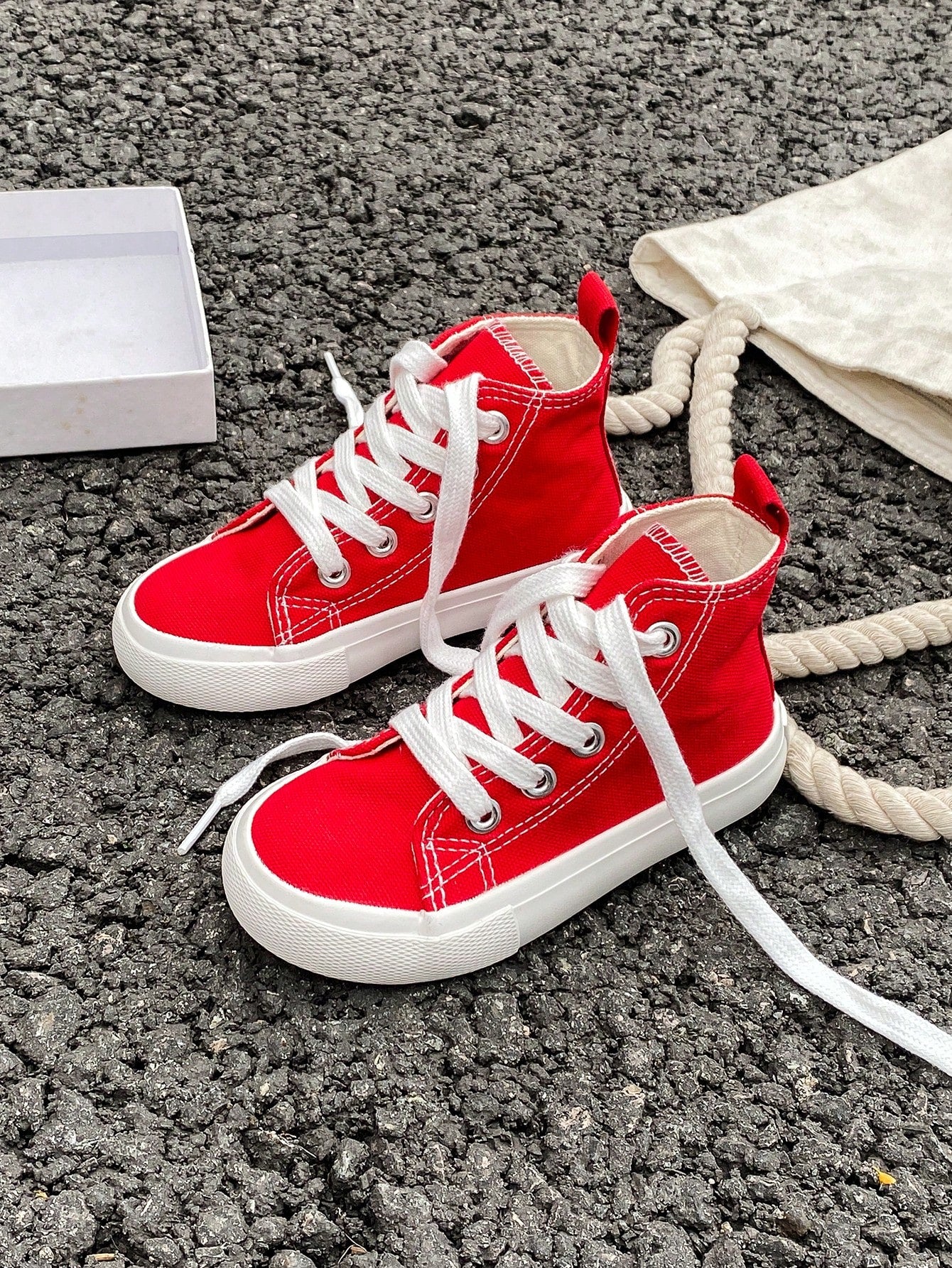 Children's Mid-Top Canvas Sneakers, Spring/Fall Korean Style, Unisex Low-Top Casual Athletic Shoes, Classic High-Top Canvas Shoes, Fashionable And Versatile Sneakers, Skateboarding Shoes For Kids