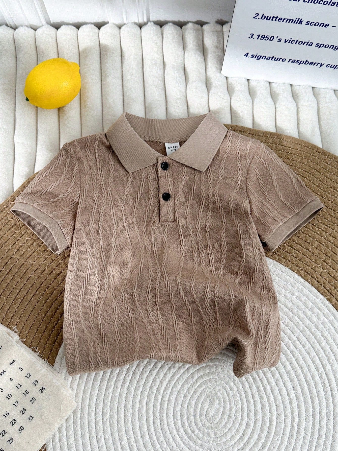 Young Boy Casual Comfortable Fashionable And Simple All-Match Summer Polo Shirt