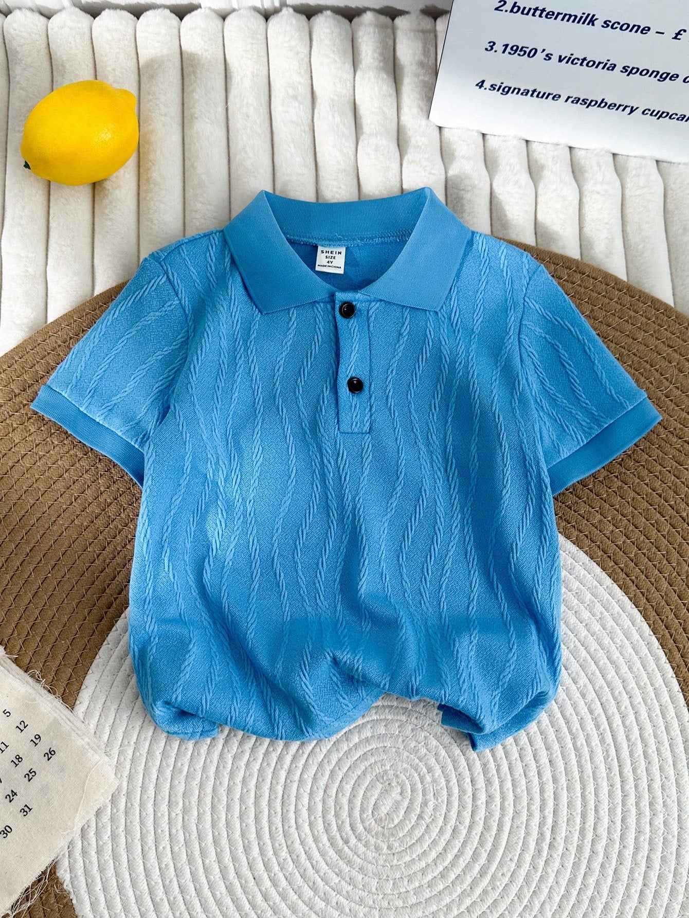 Young Boy Casual College Style, Comfortable, Fashionable, Simple And Versatile Summer Short Sleeve Polo Shirt