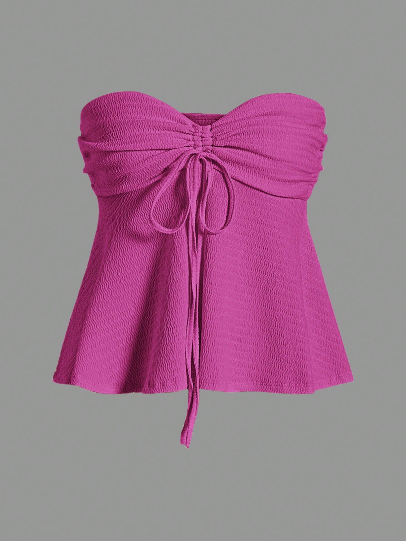 Women’s Drawstring Bandeau Top