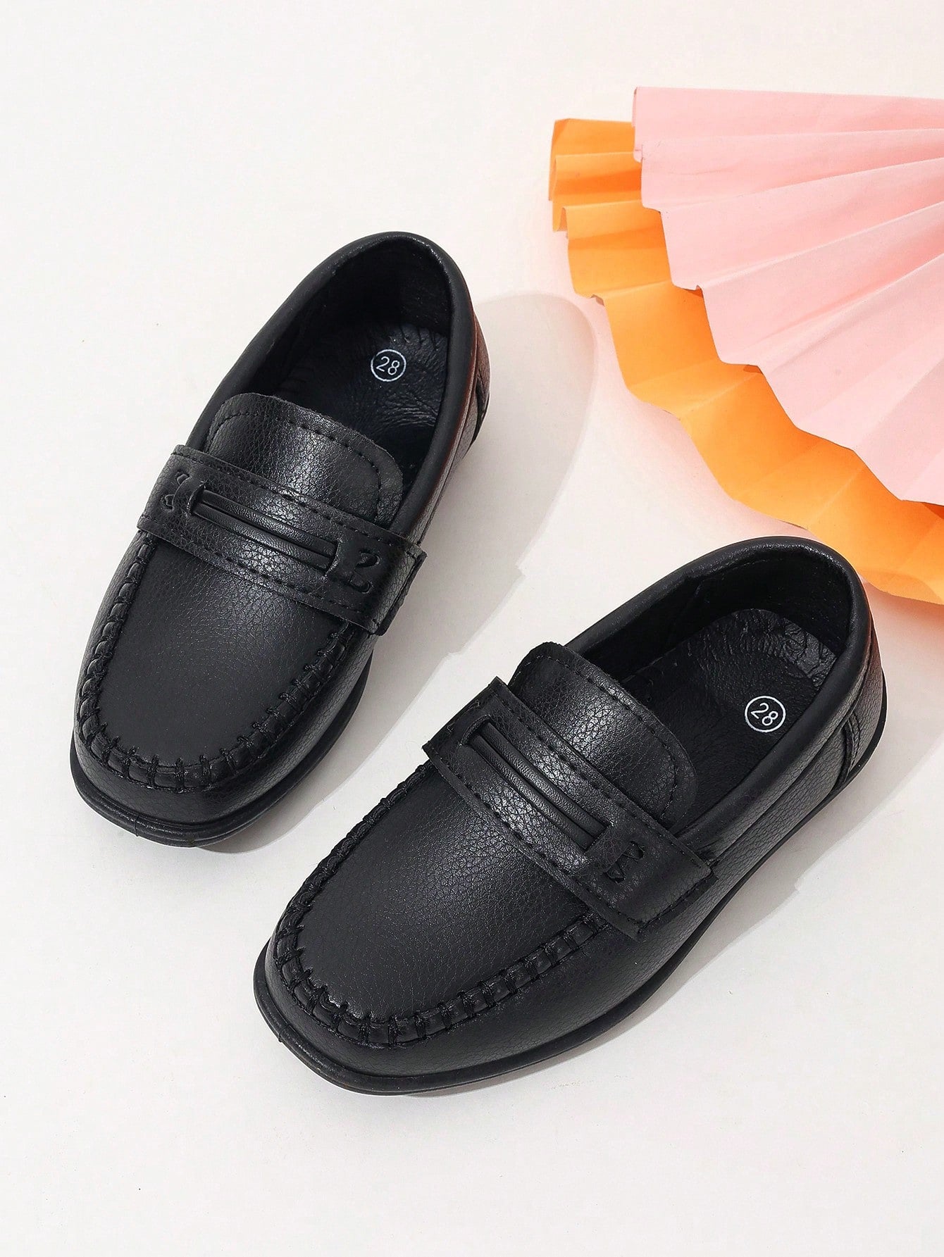 Boys' Flat Leather Shoes For School, Performance, And Daily Wear